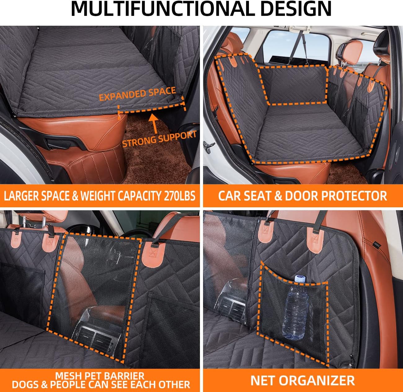 WoofGuard™ Hard Bottom Dog Car Seat Protector